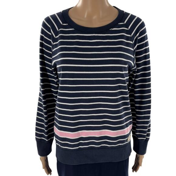 Jack Wills Blue Cotton Striped Pullover Sweater - Picture 2 of 9